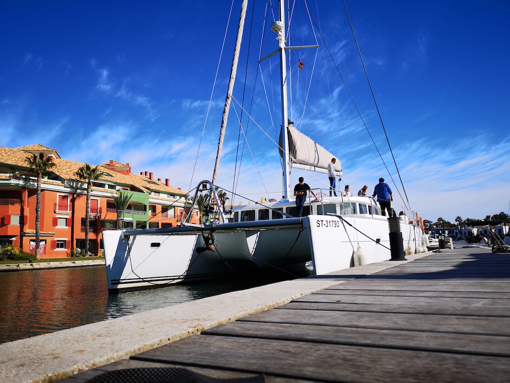 Catamaran in Puerto de Sotogrande