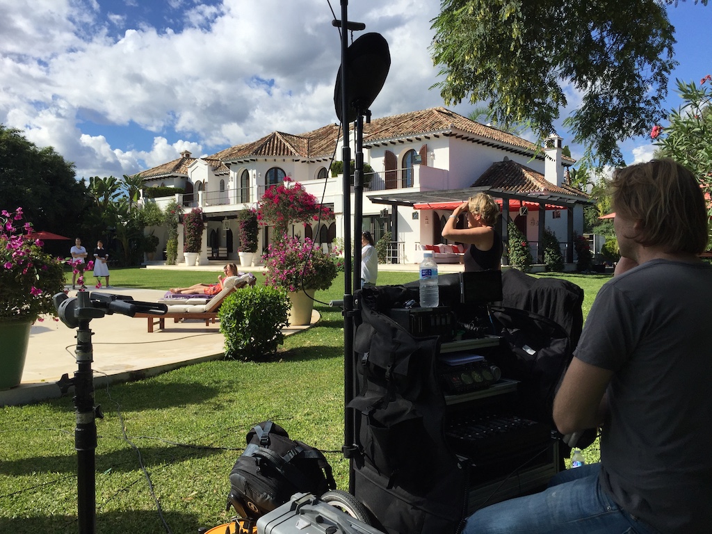 Shooting in a luxury villa in Estepona