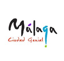 Málaga Ciudad Genial logo with lots of colors